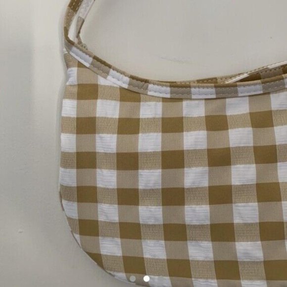 Check Zara white and cream / brown shoulder bag - Picture 2 of 3